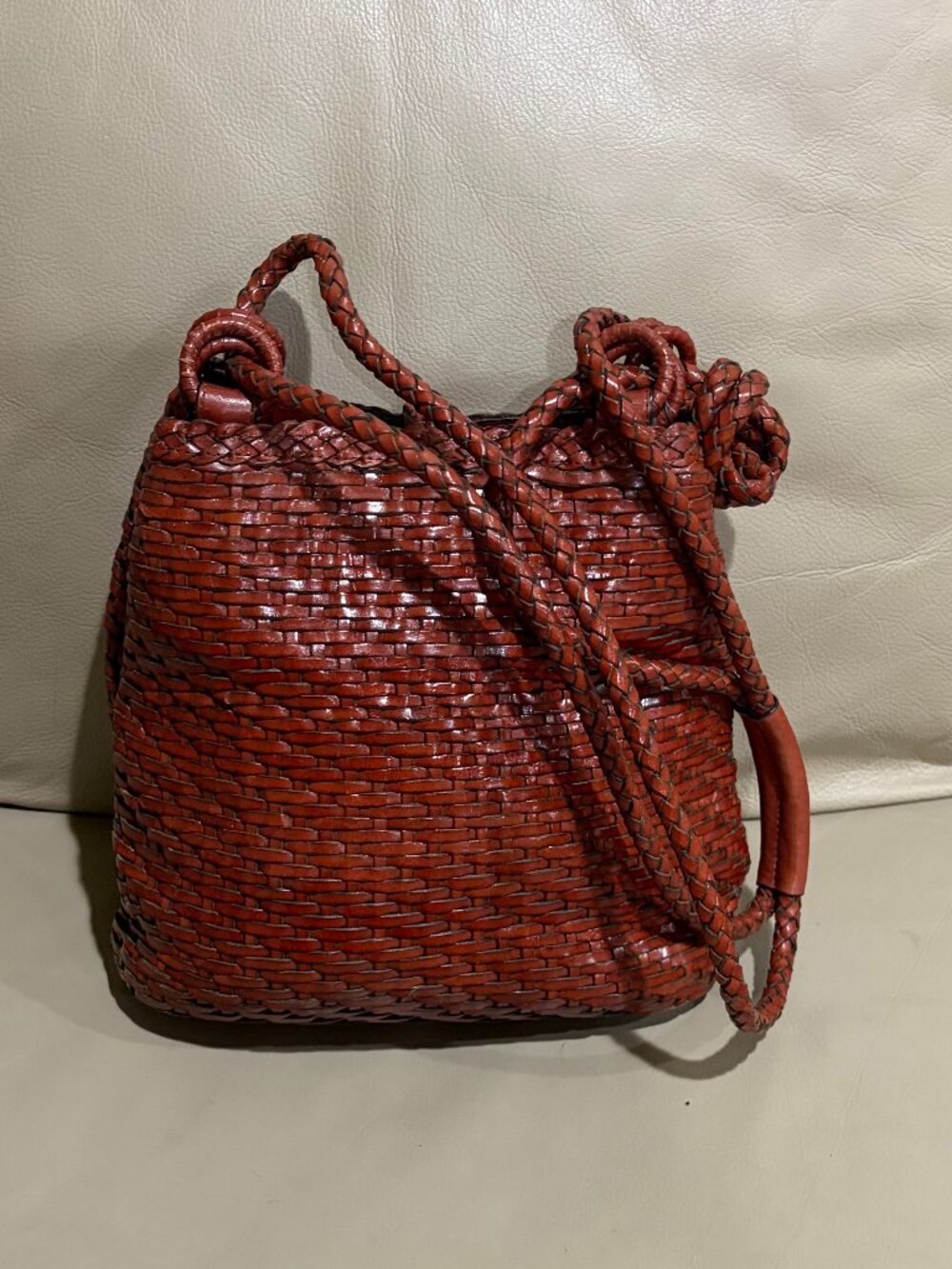 Talbot Leather woven Bag (Preowned)